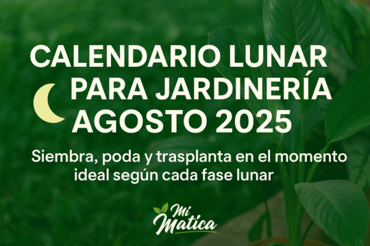 Calendario Lunar para Jardinería Agosto 2025