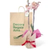 Orquídea Durazno para Regalo con 2 Varas Florales